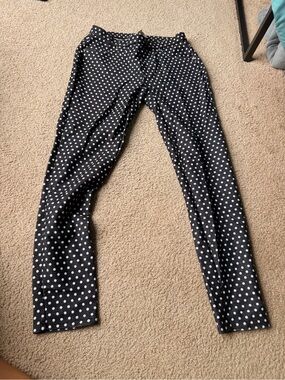Michael Kors Black and White Polka Dot Pants